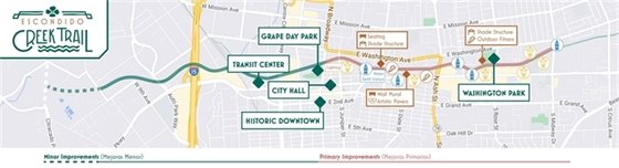 Map of Escondido Creek Trail