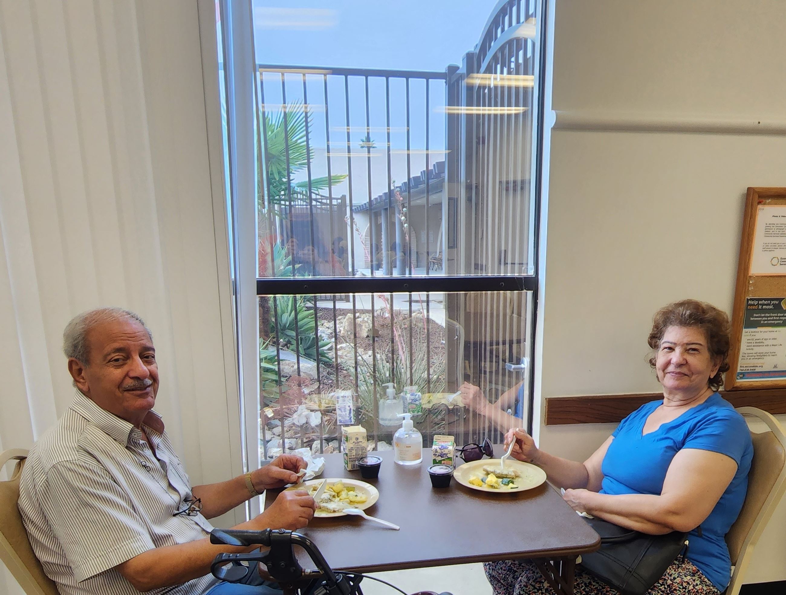 Eating Lunch at Park Avenue Cafe