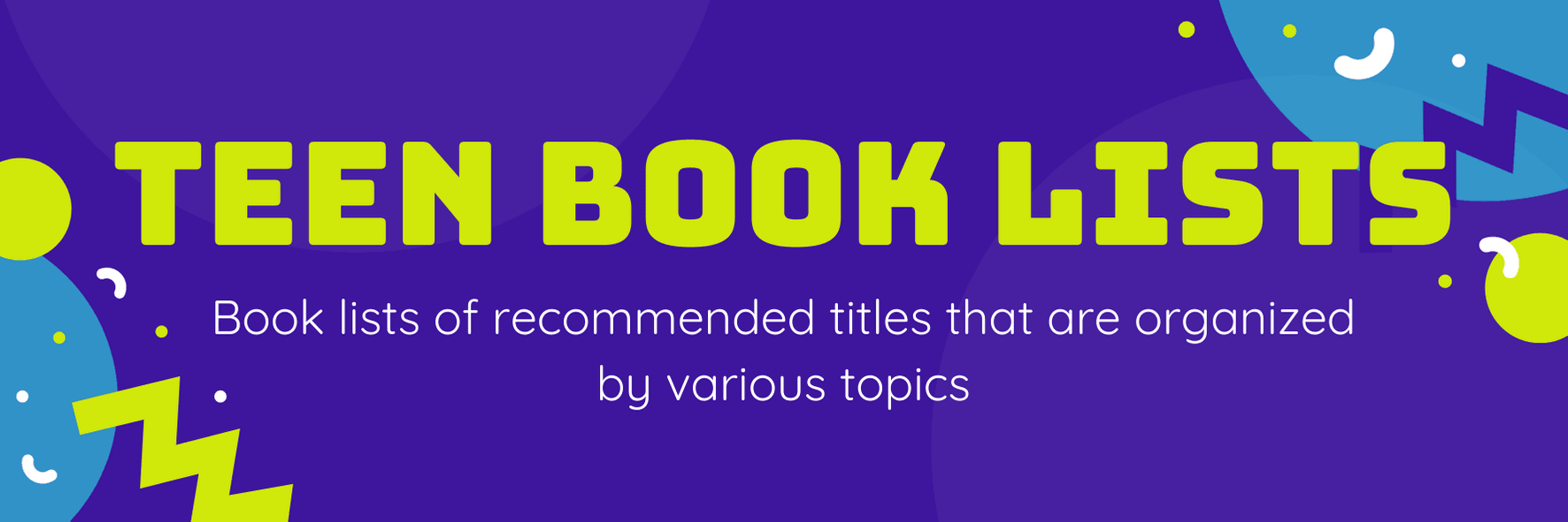 Teen Book Lists Graphic