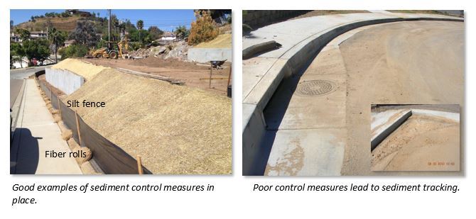 Examples of Sediment Control Measures