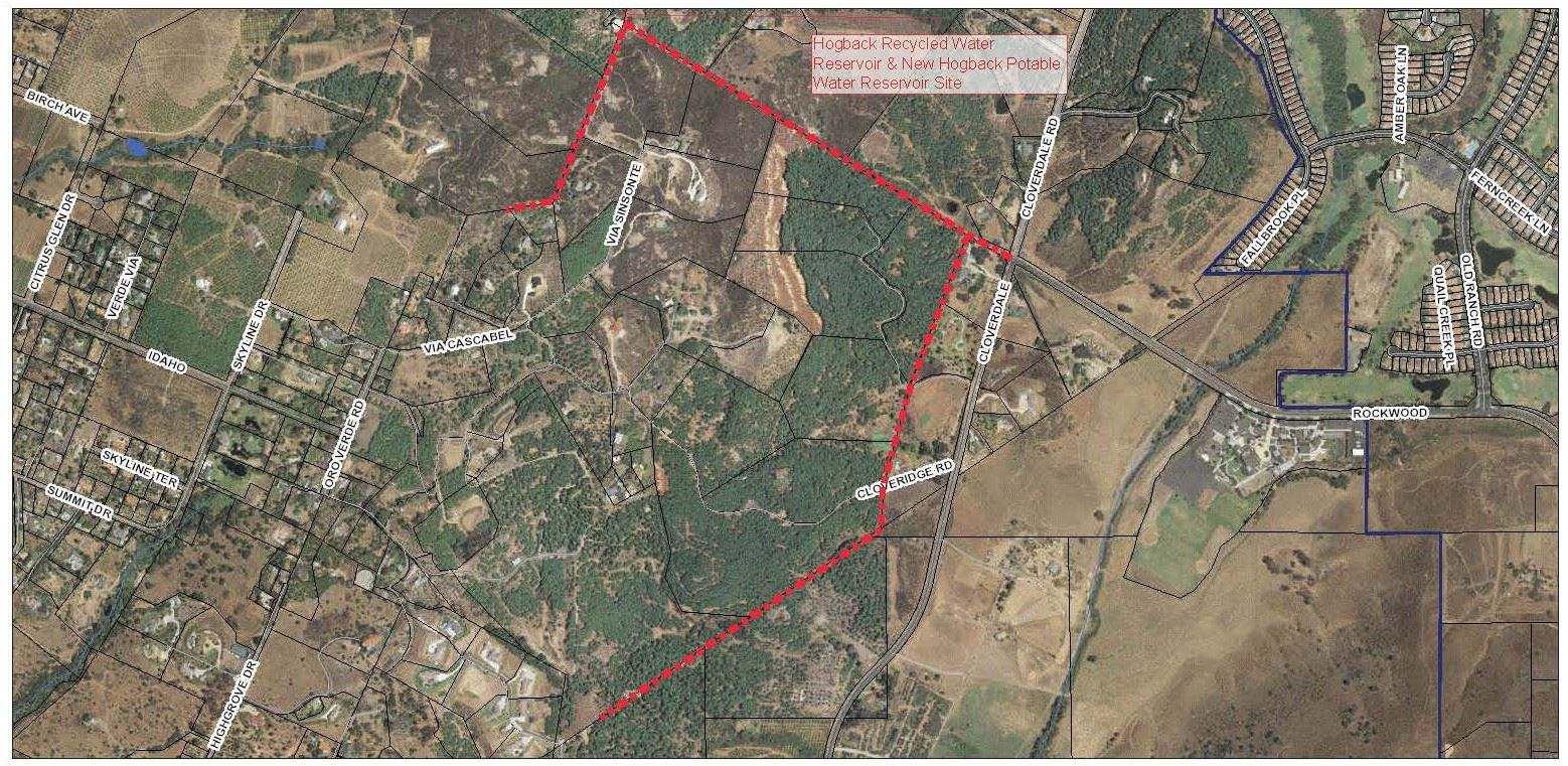Recycled Water Easterly Agriculture Distribution System Project Map