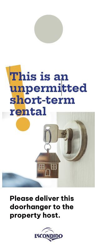 Short Term Rental Doorhanger