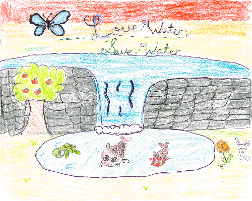 "Love Water, Save Water" poster by Ava Barclay "Love Water, Save Water" poster by Ava Barclay